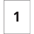 Avery White Rectangle Labels with TrueBlock, 8-1/2" x 11", for Laser/Inkjet Printer, 100 Pack (5165)-Bright white labels with TrueBlock Technology are guaranteed to completely cover everything underneath so you can re-use mailing tubes, boxes and more