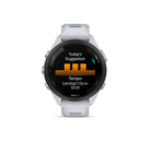 Garmin Forerunner 265S GPS Running and Triathlon Smartwatch - Black Bezel, Whitestone Case, Whitestone/Neo Tropic Silicone Band-Multi-band GNSS with SatIQ technology provides superior positioning accuracy in challenging environments while also optimizing the device's battery life