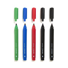 TRU RED Permanent Markers - Fine Tip - Assorted - 5 Pack-Marks most surfaces easily and resists fading