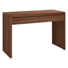 Hudson&Canal Ashcroft 48'' Desk - Satin Walnut-A modern contemporary design for your home office, kitchen nook, den, and more