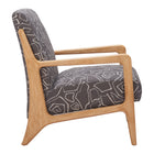 Zuo Runa Accent Chair - Grey/Natural-Dimensions: 30.3" L x 26.4" W x 31.1" H