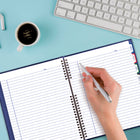 Blueline - NotePro Hardcover Twin-Wire Notebook - 10-3/4" x 8-1/2" - Indigo Blue-6