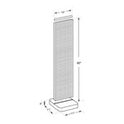 Azar Studio Base Pegboard Floor Display - 60" x 17" - Orange-No tools required. Simply slide the pegboard into the base