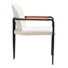 Zuo Sibu Dining Chair - Cream-Dimensions: 24.8" L x 24.0" W x 32.3" H