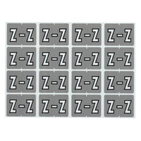 Pendaflex A-Z Grey End Tab Filing Labels - Z - 240 Pack-Compatible with DataFile L8701 series labels