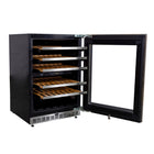 Kucht 24" Dual‑Zone 52‑Bottle Wine Cooler - Stainless Steel-Interior air fan circulating