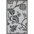 Avocado Decor Monaco Elegance Rectangular Area Rug - 3.9' x 5.5' - Black-Black, Polypropylene