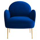 Modway Transcend Performance Velvet Armchair - Navy-Assembly Required