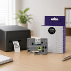 Premium Tape Compatible with Brother TZ-151 / TZ151 / TZe-151 / TZe151 - Black / Clear - 24 mm-Brand: Premium Tape