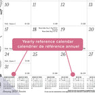 Blueline 2027 DoodlePlan Colouring Monthly Desk Pad Calendar - 22" x 17" - Botanica Design - Bilingual-Bilingual: English and French