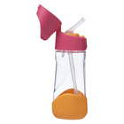 b.box - Tritan Drink Bottle - 450ml - Strawberry Shake-Unique triangle shape easy for kids to grip