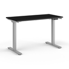 Humanscale EFloat Go 2.0 Sit/Stand Table - 24" x 48" - Black Laminate Surface/Silver Base-Custom-designed motors in every leg make eFloat Go 2.0 one of the quietest tables available today