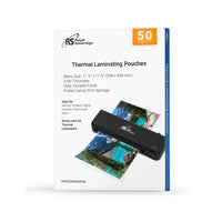 Royal Sovereign Laminating pouch film - 3 mil - Menu/Tabloid Size - 50 Pack-Thermal Laminating Pouches Menu Size 50 pk
