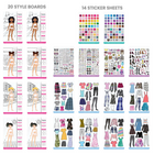Fashion Angels Fashion Compact Portfolio-WHAT'S INCLUDED - 30 sketch sheets, 4 removable stencil pages, 4+ instructional pages, and 100+ stickers. Designed in the USA. Ages 6+