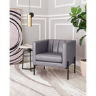 Zuo Jess Accent Chair - Grey-Chair Weight Capacity: Supports up to 330 lb