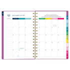AT-A-GLANCE 2027 Emily Ley Simplified Small Weekly/ Monthly Planner - 8-1/2" x 6" - Pink Poly - Bilingual-One month per two page spread has unruled daily blocks, a lined to-do section, a “simplicity tip” to help you plan and a tab for easy navigation
