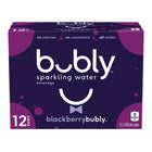 Bubly Sparkling Water - 355 ml - Blackberry - 12 Pack-Sparkling water beverage paired with natural fruit flavour for a refreshing blackberry taste