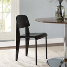 Modway Cabin Dining Side Chair - Black-Seat and backrest made from plywood