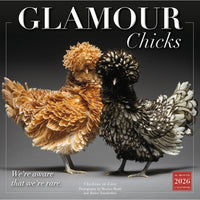 Sellers Publishing Inc. 2026 Wall Calendar - Glamour Chicks - English-Large, easy to use, 12" x 12" full-page grids with small at-a-glance month grids 