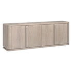Hudson&Canal Vance Rectangular TV Stand for TV's up to 78" - Alder White-A timeless design accommodates TVs up to 75" for your entertaining space