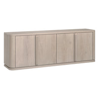 Hudson&Canal Vance Rectangular TV Stand for TV's up to 78" - Alder White-A timeless design accommodates TVs up to 75" for your entertaining space