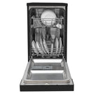 BLACK+DECKER 18" Portable Dishwasher - 8-Place Setting Capacity - 6 Wash Programs - Black-Worktop space on top is ideal for small spaces