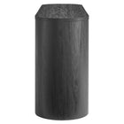 Modway Duval 71" Rounded Sideboard Storage Cabinet - Black-Non-Marking Floor Glides
