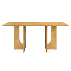 Modway Rivian Rectangular 70" Wood Dining Table - Oak-Weight Capacity: 388 lb