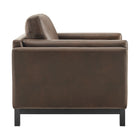 Modway Roscoe Vegan Leather Armchair - Espresso-Assembly Required