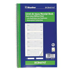 Blueline Receipt Book, Bilingual, 200 Duplicates, 10 - 5/8" x 6 - 5/8"-Spiral binding with flexible cover