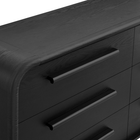Modway Bellamy Curved 6-Drawer Dresser - Black Oak-7
