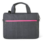 Vangoddy Wave 13" Laptop 2-in-1 Messenger Bag - Grey/Pink-Laptop Compatibility. Fits laptops, notebooks, and ultrabooks up to 13.3 inches in display size.