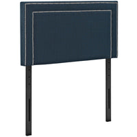 Modway Jessamine Upholstered Fabric Twin Headboard - Azure-Fine Polyester Upholstery