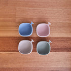 b.box Silicone Bowl + Lid - Ocean-Suitable for parents to use for first foods, and for babies from 4 months+ through toddler feeding