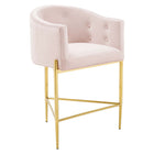 Modway Savour Tufted Counter Stool - Pink-Tufted Dining Counter Stool