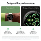 Google Pixel Watch 3 - 41 mm - Bluetooth/Wi-Fi - Matte Black Case - Obsidian Band-Train to your potential with target cardio load. Receive a daily target that's designed to balance recovery with performance based on your cardio load and readiness levels.