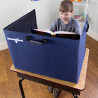 Bouncyband Portable Study Privacy Partition-Practical: foldable, lightweight and equipped with a handle, it’s easy to carry 