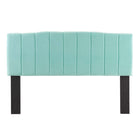Modway Camilla Channel Tufted Performance Velvet King/California King Headboard - Mint-Vertical Striped Channel Tufting