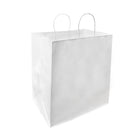 Reliabag Paper Bags - Twist Handles - 14" W x 10" D x 15.75" H - White - 200 Pack-Made by the premium white kraft paper with the re-enforced flat bottom