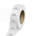 JAM Paper Outdoor Weatherproof Labels - Triangle - 1 1/4 x 2 1/2 - Silver - 125 Labels/Roll-Colour: Silver Polyester | Make your mail stand out with colourful shipping address labels.