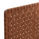 Modway Sparta Weave Vegan Leather Queen Headboard - Walnut Brown-Assembly Required