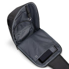 Champs Onyx Nylon Sling Bag - Black-Interior slip pocket