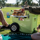 RovR RollR 45 Quart Wheeled Hard Cooler with Telescopic Handle - Matcha-9