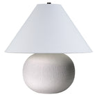 Hudson&Canal Willa 18" Tall Textured Ceramic Table Lamp with Fabric Shade - Cream/White-Modern contemporary design for your living room, workspace, or bed side table