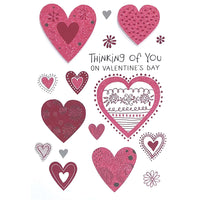 Rosedale Gold Valentine's Day Greeting Cards/Envelopes - 5-1/2" x 8" - Thinking Of You - 6 Pack-Premium quality greeting cards