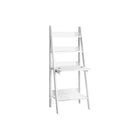 Monarch Specialties 7040 61" Computer Desk - White Ladder Style-Durably designed 61"h leaning ladder style computer desk in a white laminate, finished on all sides, which can securely attach to a wall with the included hardware.