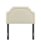 Modway Magnolia Upholstered Fabric Twin Size Headboard - Ecru-Assembly Required