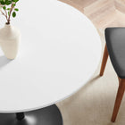 Modway Amuse 40" Dining Table - Black White-Seats 4