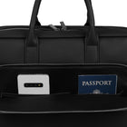 Bugatti Wellington Briefcase for Laptops up to 15.6" - Black-Reinforced top carry handles