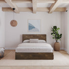Nexera Panel Headboard - Queen Size - Truffle-Not compatible with metal bed frames
